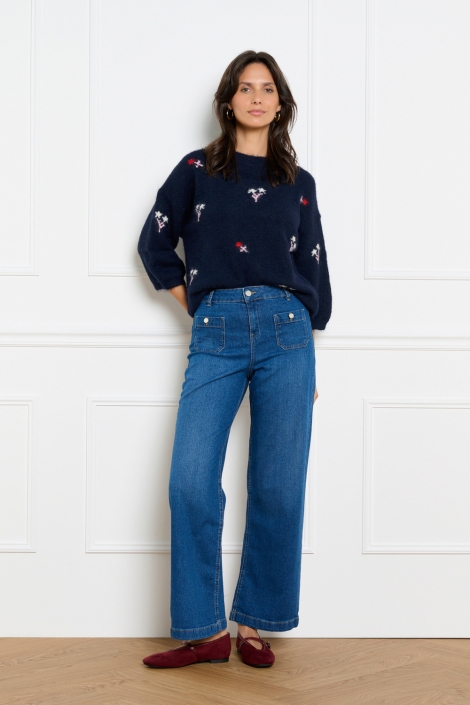 LolaLiza blauwe dames jeans | Model