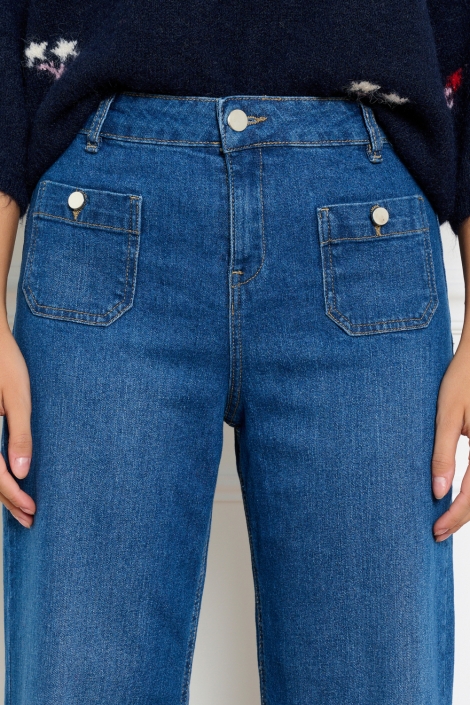 LolaLiza blauwe dames jeans | Close up