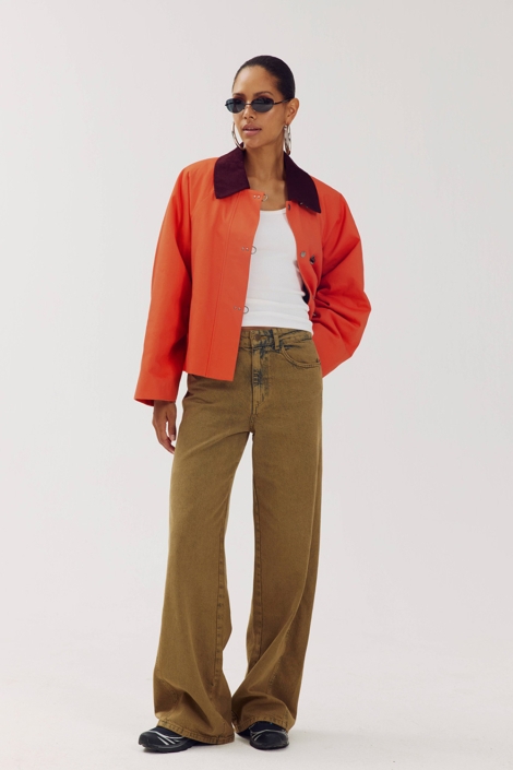 Harper & Yve camel dames jeans | Model