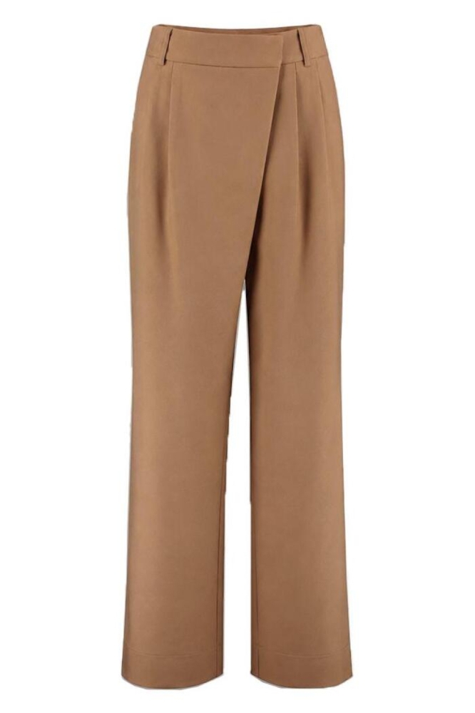 Harper & Yve taupe dames broek | Vooraanzicht