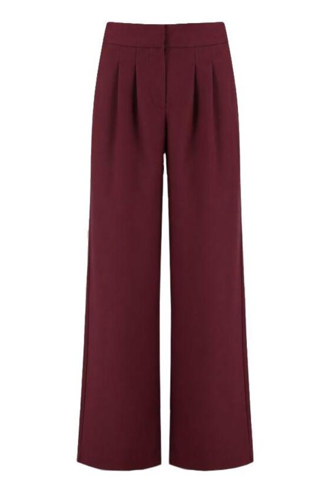 Harper & Yve bordeaux dames broek | Vooraanzicht