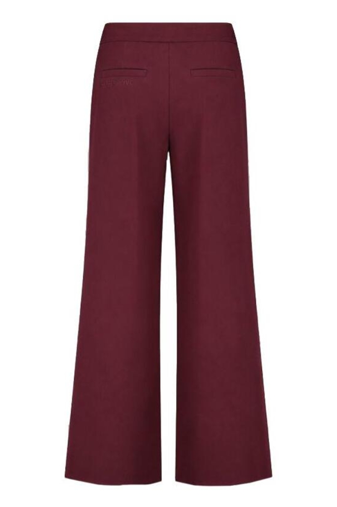 Harper & Yve bordeaux dames broek | Achteraanzicht