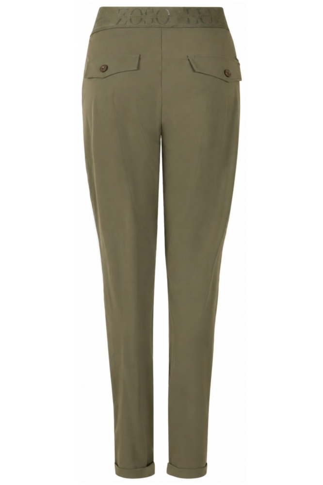 Zoso groene dames broek | Achteraanzicht