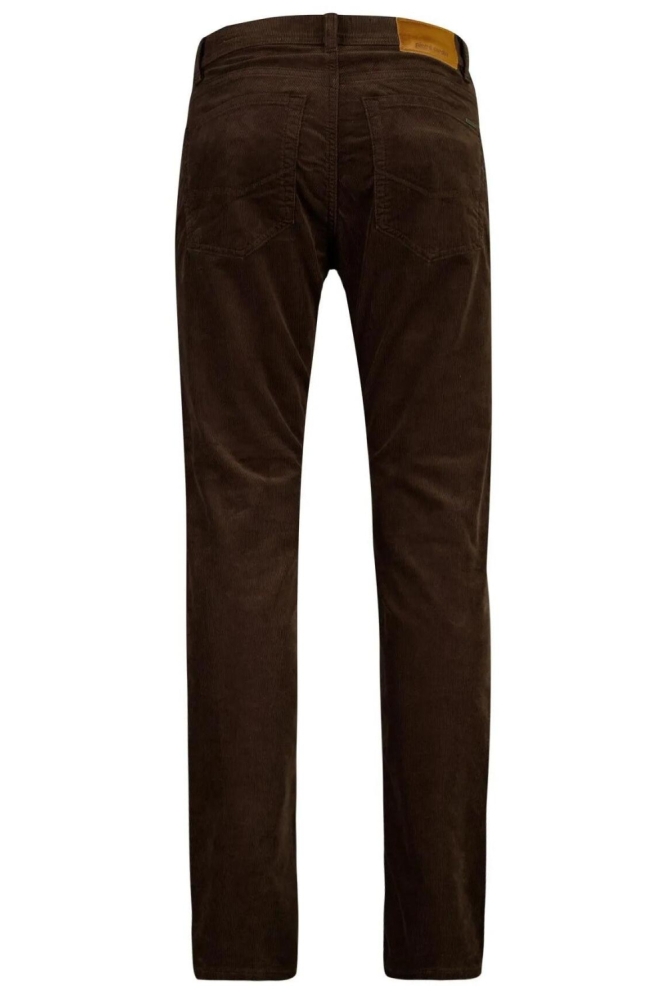 Pierre Cardin bruine heren broek | Achteraanzicht