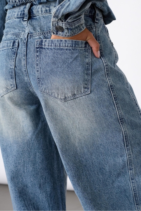SisterS point blauwe dames jeans | Close up