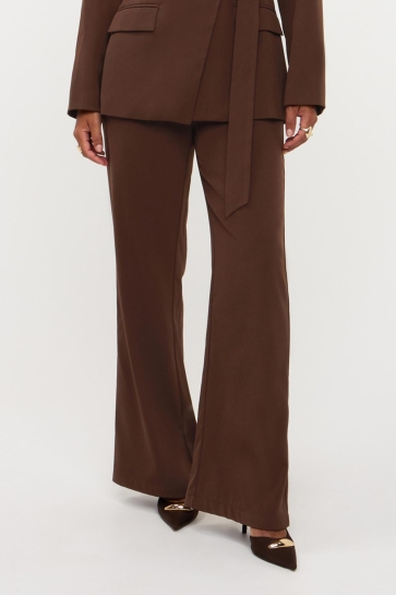 Ydence Broek PANTS SOLANGE FS2607 DARK BROWN