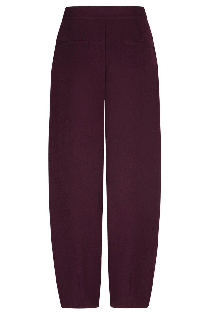 Ydence bordeaux dames broek | Achteraanzicht