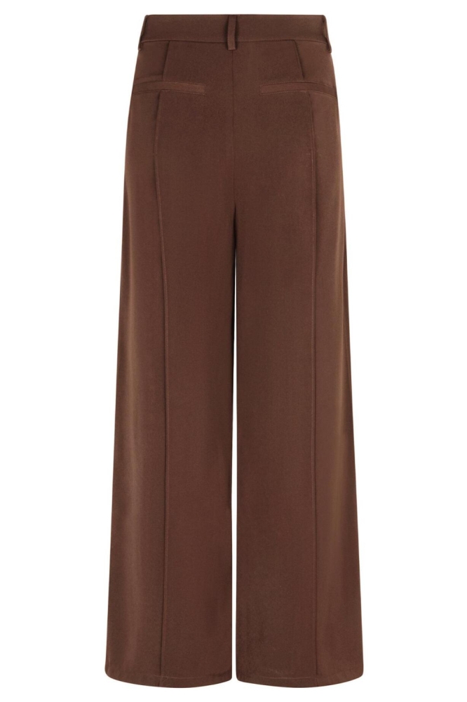 Ydence bruine dames broek | Achteraanzicht