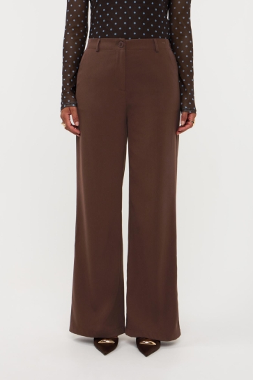 Ydence Broek PANTS SOLANGE TALL FS2663 DARK BROWN