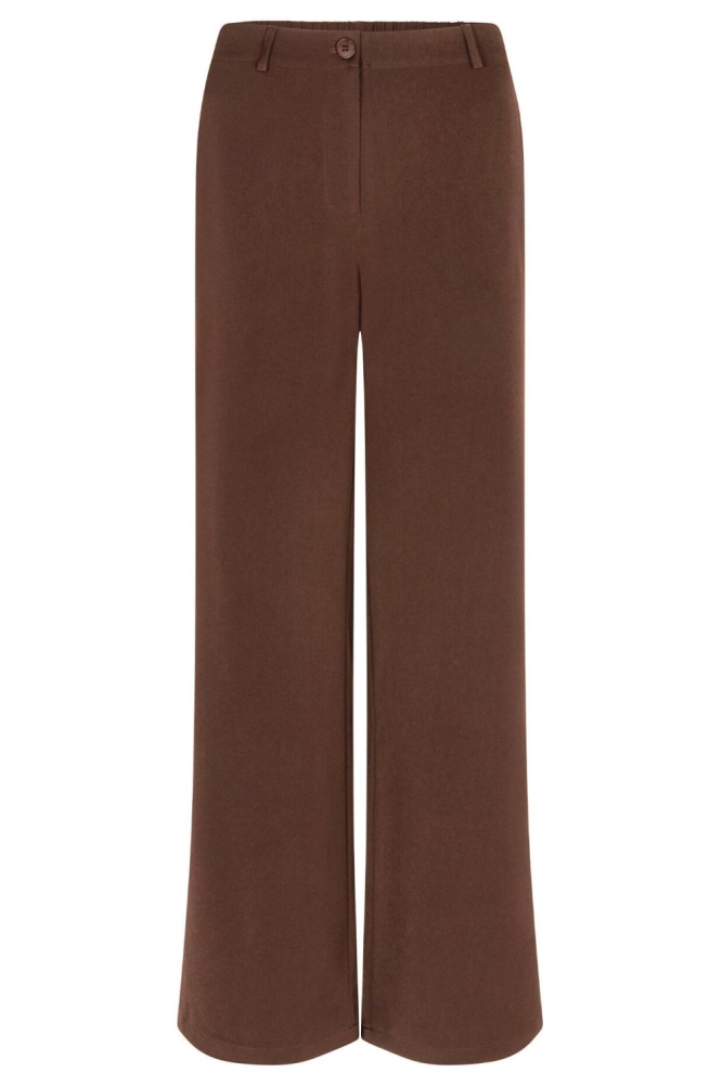 Ydence bruine dames broek | Vooraanzicht