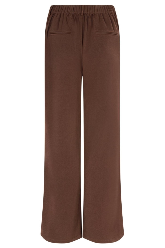 Ydence bruine dames broek | Achteraanzicht