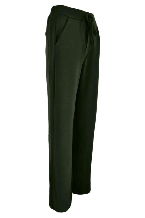 FOS Amsterdam groene dames broek | Zijaanzicht