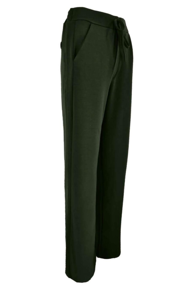 FOS Amsterdam groene dames broek | Zijaanzicht