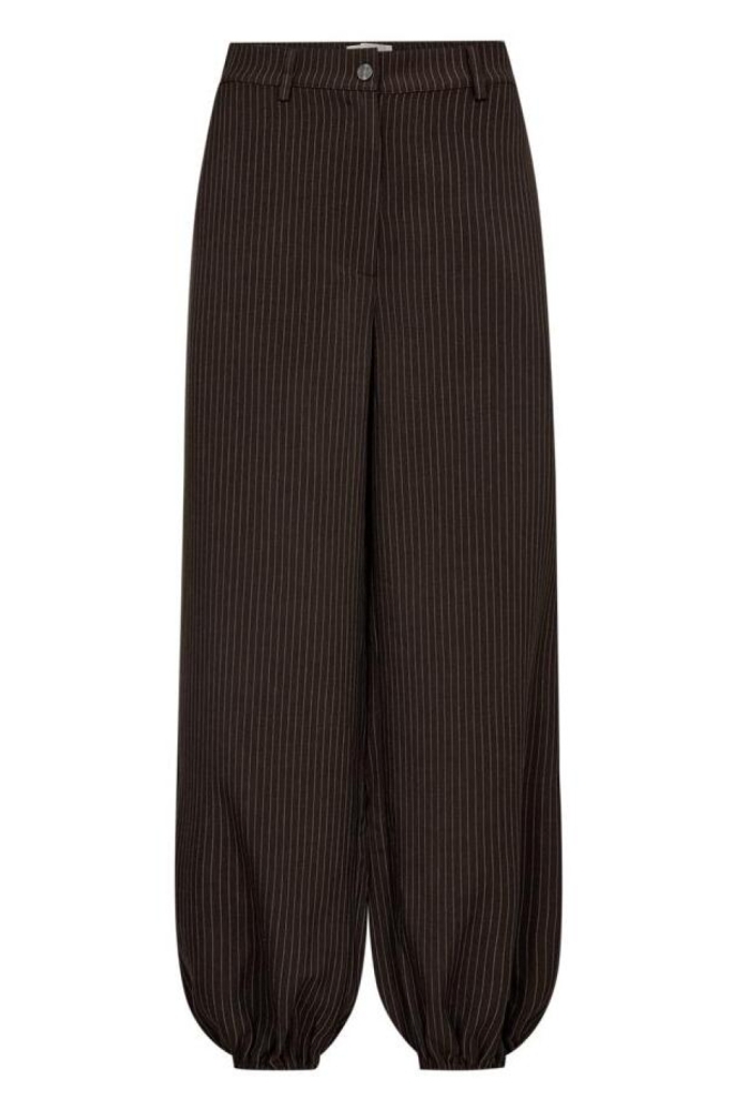 Freequent bruine dames broek | Vooraanzicht