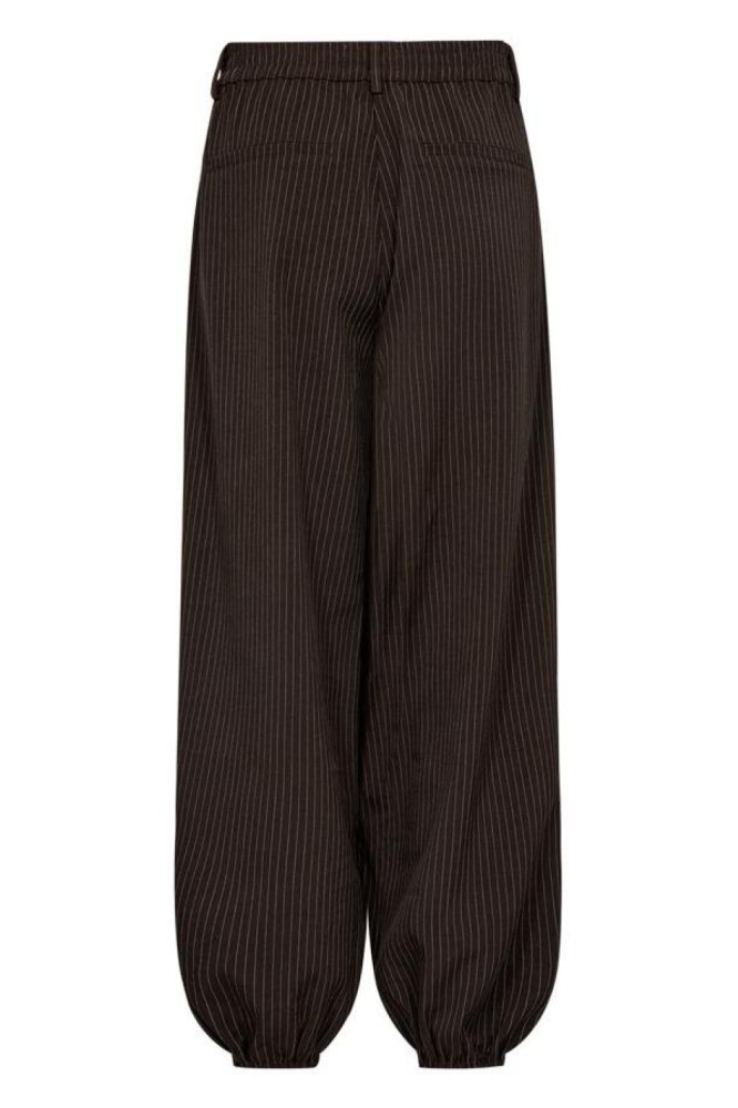 Freequent bruine dames broek | Achteraanzicht