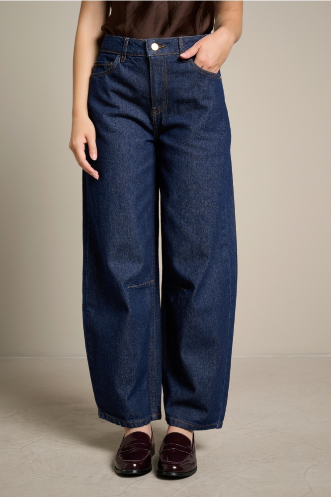 LolaLiza blauwe dames jeans | Model vooraanzicht