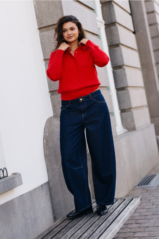 LolaLiza blauwe dames jeans | Sfeerbeeld, In situatie
