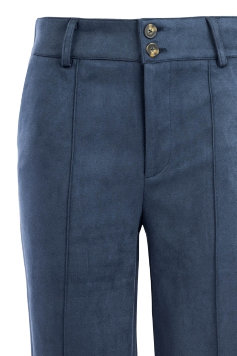 NED blauwe dames broek | Close up