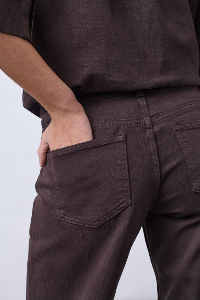 SisterS point bruine dames jeans | Close up