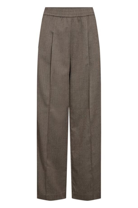 Freequent taupe dames broek | Vooraanzicht