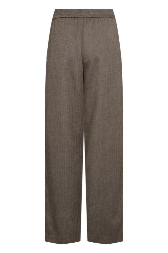 Freequent taupe dames broek | Achteraanzicht