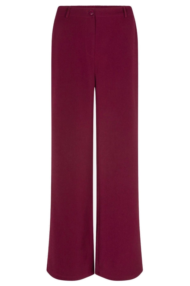 Ydence bordeaux dames broek | Vooraanzicht