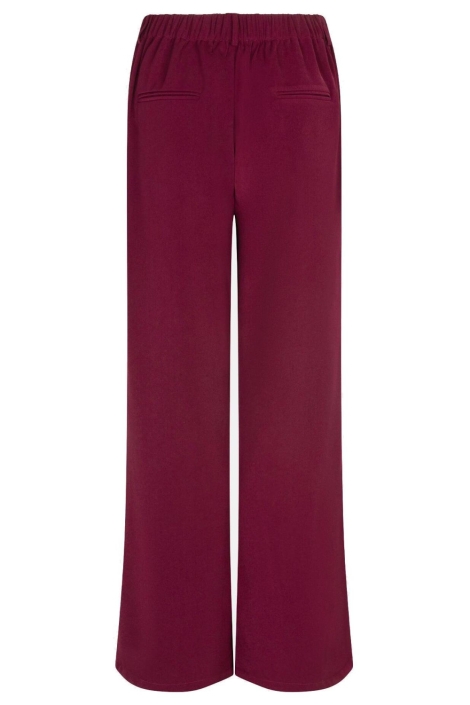 Ydence bordeaux dames broek | Achteraanzicht