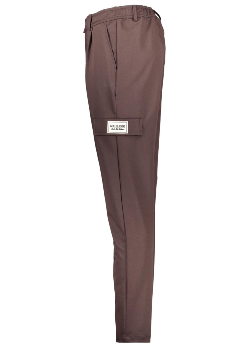Malelions bruine heren broek | Zijaanzicht
