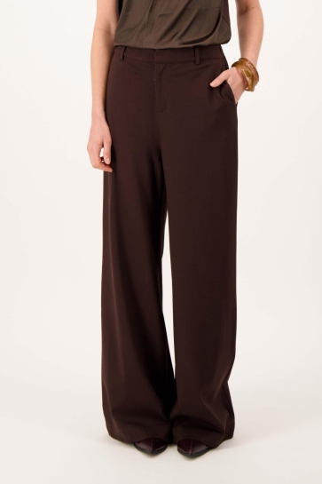 Zusss Broek SMART TROUSERS WITH STRETCH 0303 0061 1041 DARK CHOCO