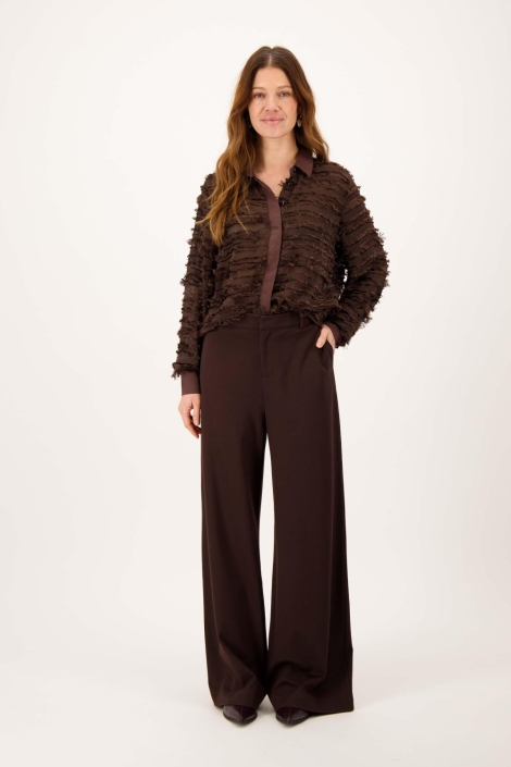 Zusss bruine dames broek | Model