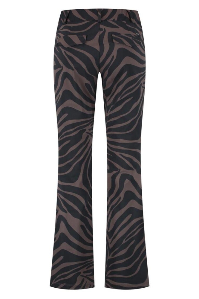 Lady Day bruine dames broek | Achteraanzicht