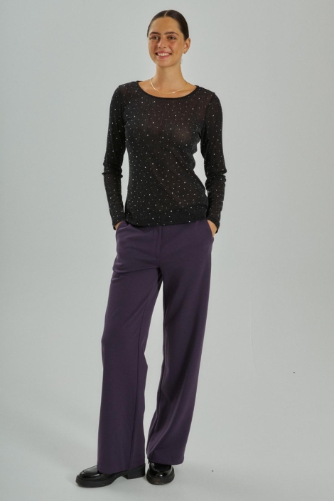 Freequent paarse dames broek | Model