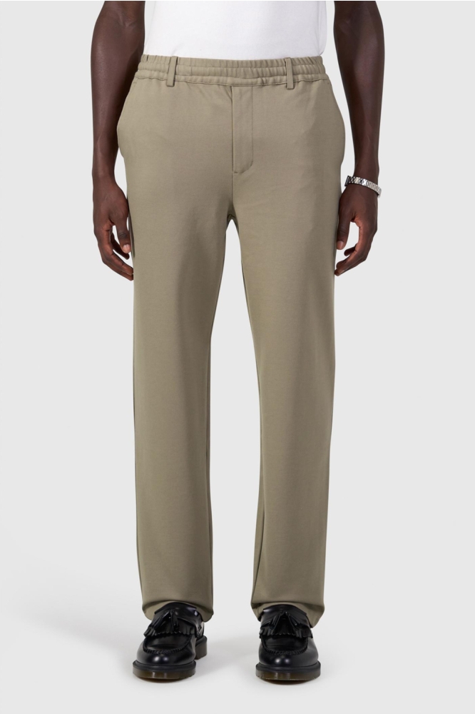 Pure Path taupe heren broek | Vooraanzicht