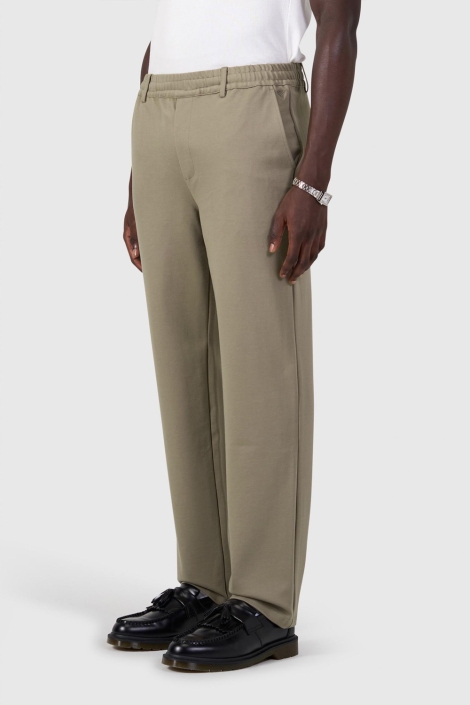 Pure Path taupe heren broek | Zijaanzicht
