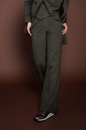 TQ Amsterdam Broek ALEX SHADOW HERRINGBONE 26FW 00TQ092AT Brandy Black