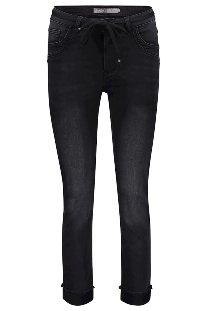 Geisha zwarte dames jeans | Vooraanzicht