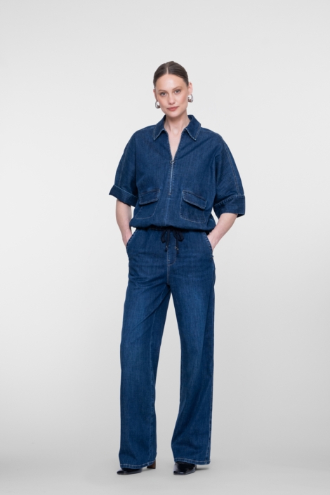Geisha blauwe dames jeans | Model