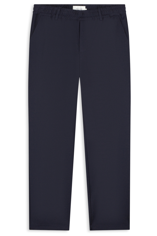 Pure Path blauwe heren broek | Vooraanzicht