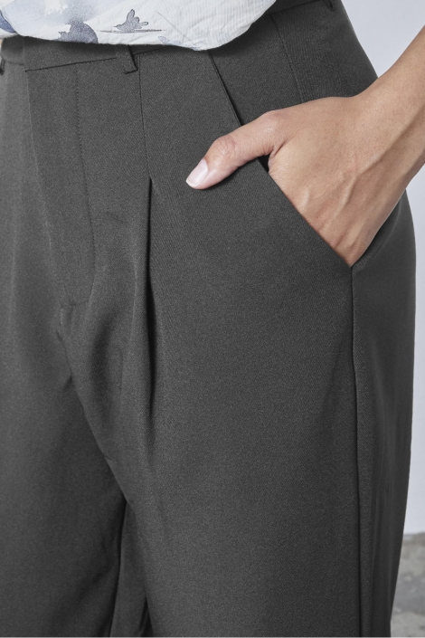 SisterS point grijze dames broek | Close up