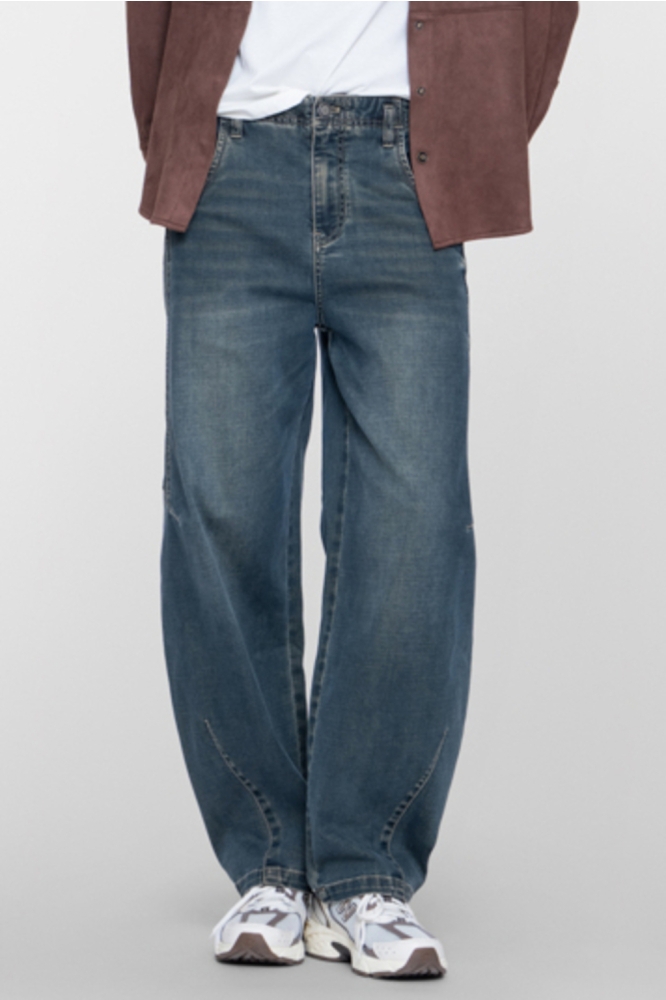 Geisha blauwe dames jeans | Model vooraanzicht