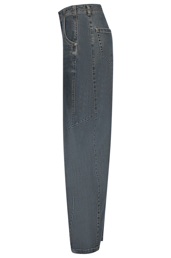 Geisha blauwe dames jeans | Zijaanzicht