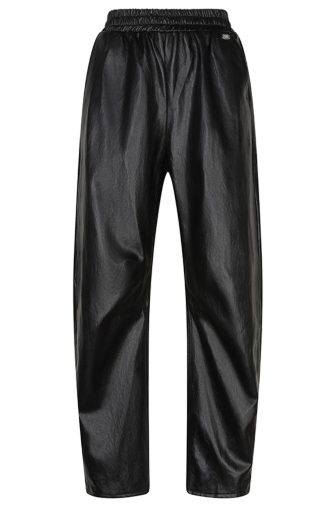 Lofty Manner zwarte dames broek | Vooraanzicht