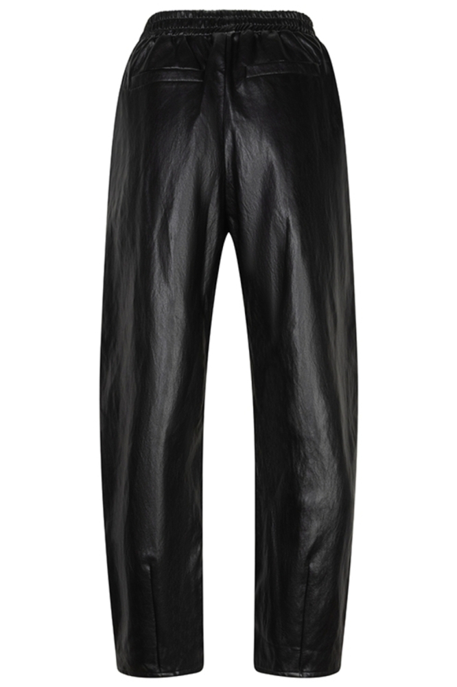 Lofty Manner zwarte dames broek | Achteraanzicht