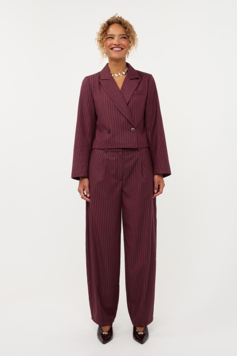 Ydence bordeaux dames broek | Model
