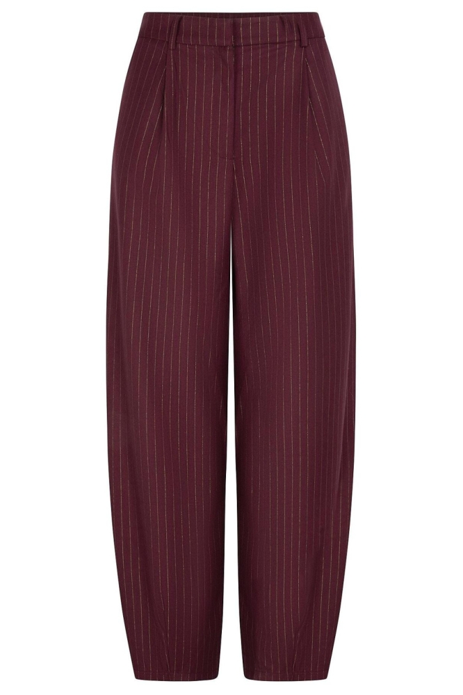 Ydence bordeaux dames broek | Vooraanzicht