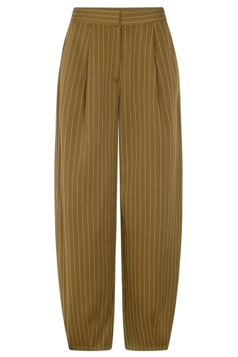 Ydence groene dames broek | Vooraanzicht