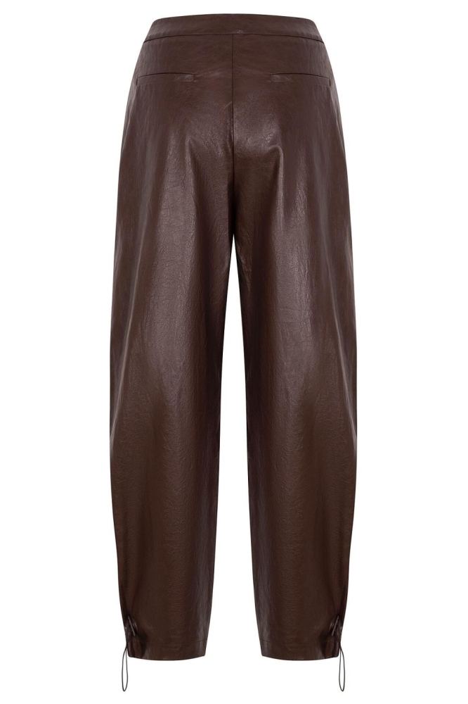 Ydence bruine dames broek | Achteraanzicht