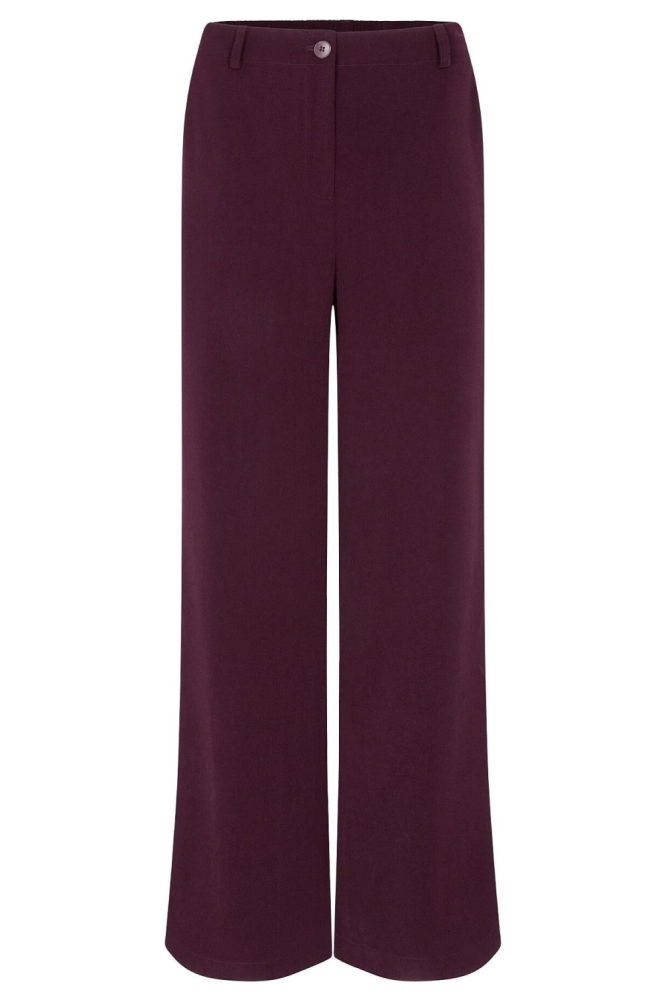 Ydence paarse dames broek | Vooraanzicht