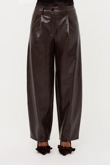 Ydence Broek PANTS TASHA WS2657 025 DARK BROWN