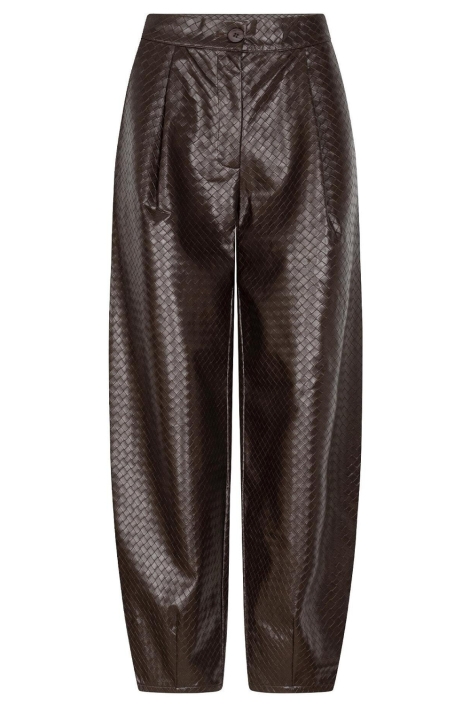 Ydence bruine dames broek | Vooraanzicht
